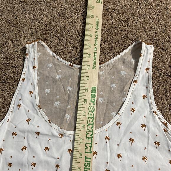 Dolan Tank Top Womens XS Palm Tree Print Scoop Neck Sleeveless Summer Shirt - Picture 5 of 6